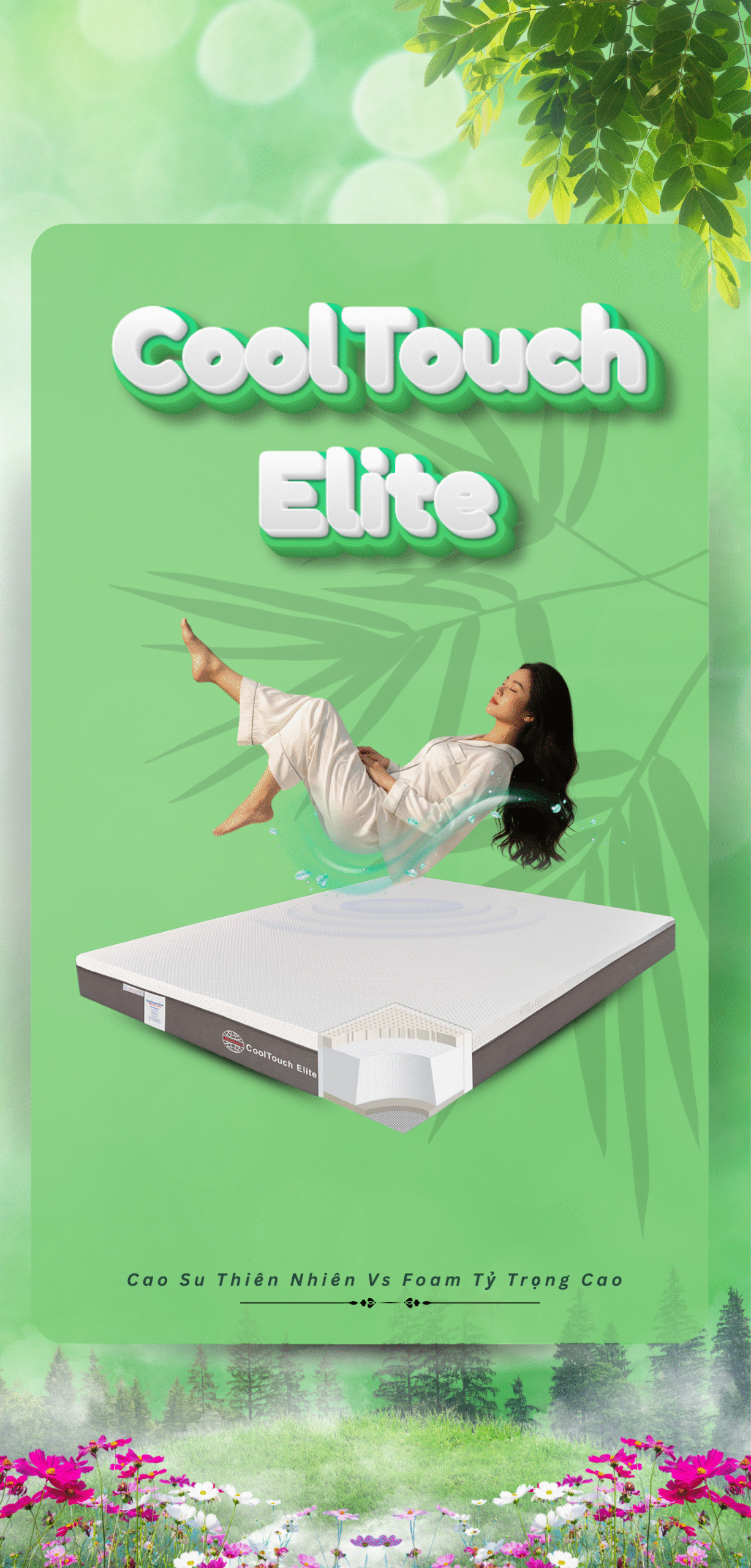 nệm đông á cooltouch elite